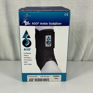 Med Spec  ASO® Speed Lacer Ankle Stabilizer ( Medium) White New